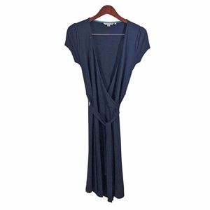 BODEN Eleanor Navy Blue Jersey Midi Dress Size 4 R